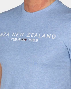 NZA New Zealand Auckland Basic blauw t-shirt