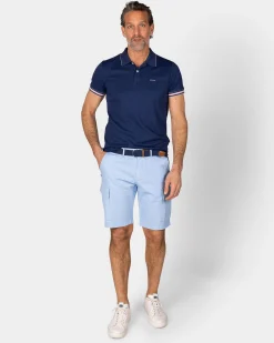 NZA New Zealand Auckland Basic blauwe effen polo