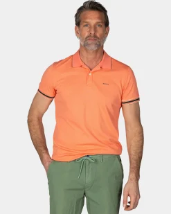 NZA New Zealand Auckland Basic oranje effen polo