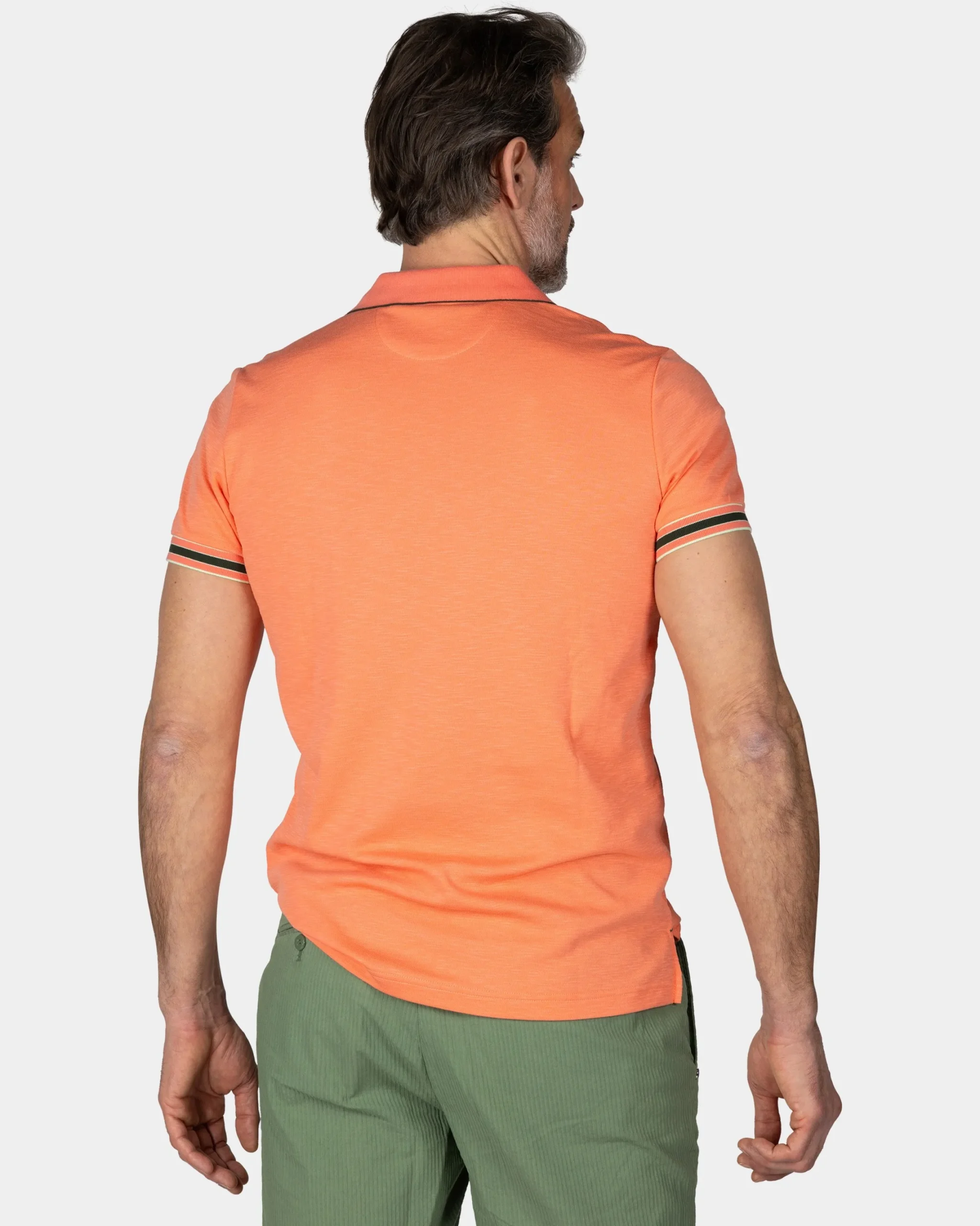 NZA New Zealand Auckland Basic oranje effen polo