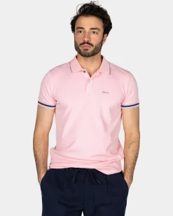 NZA New Zealand Auckland Basic pastelroze effen polo