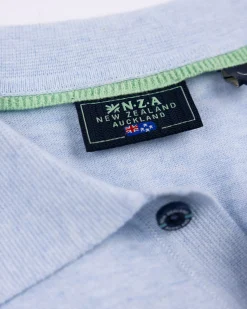 NZA New Zealand Auckland Basis lichtblauw poloshirt