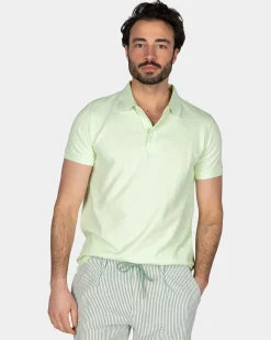 NZA New Zealand Auckland Basis mintgroene katoenen polo