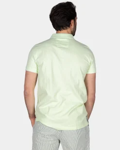 NZA New Zealand Auckland Basis mintgroene katoenen polo