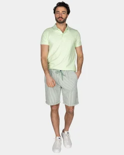 NZA New Zealand Auckland Basis mintgroene katoenen polo