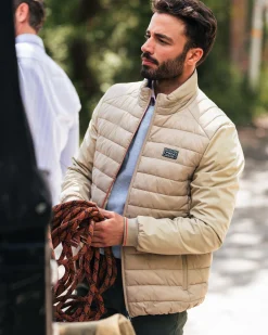 NZA New Zealand Auckland Beige gewatteerd jack