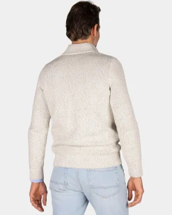 NZA New Zealand Auckland Beige pullover met halve rits -