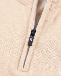 NZA New Zealand Auckland Beige trui met halve rits -