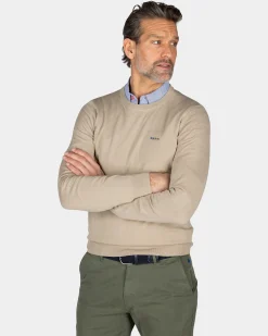 NZA New Zealand Auckland Beige trui met ronde hals