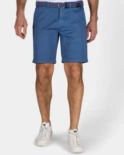 NZA New Zealand Auckland Blauw katoenen chino short