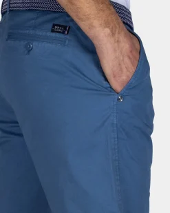 NZA New Zealand Auckland Blauw katoenen chino short