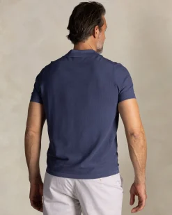 NZA New Zealand Auckland Blauw katoenen polo