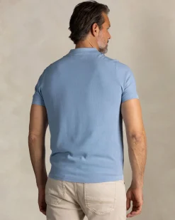 NZA New Zealand Auckland Blauw katoenen polo