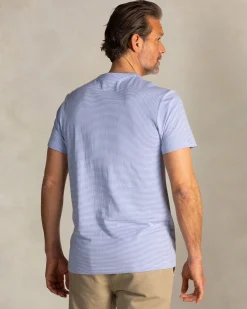 NZA New Zealand Auckland Blauw katoenen t-shirt met modaal