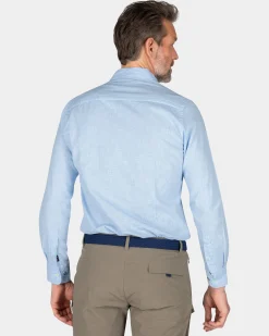 NZA New Zealand Auckland Blauw overhemd met lange mouw -