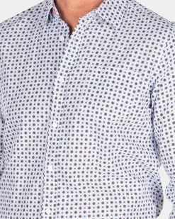 NZA New Zealand Auckland Blauw overhemd met linnen -