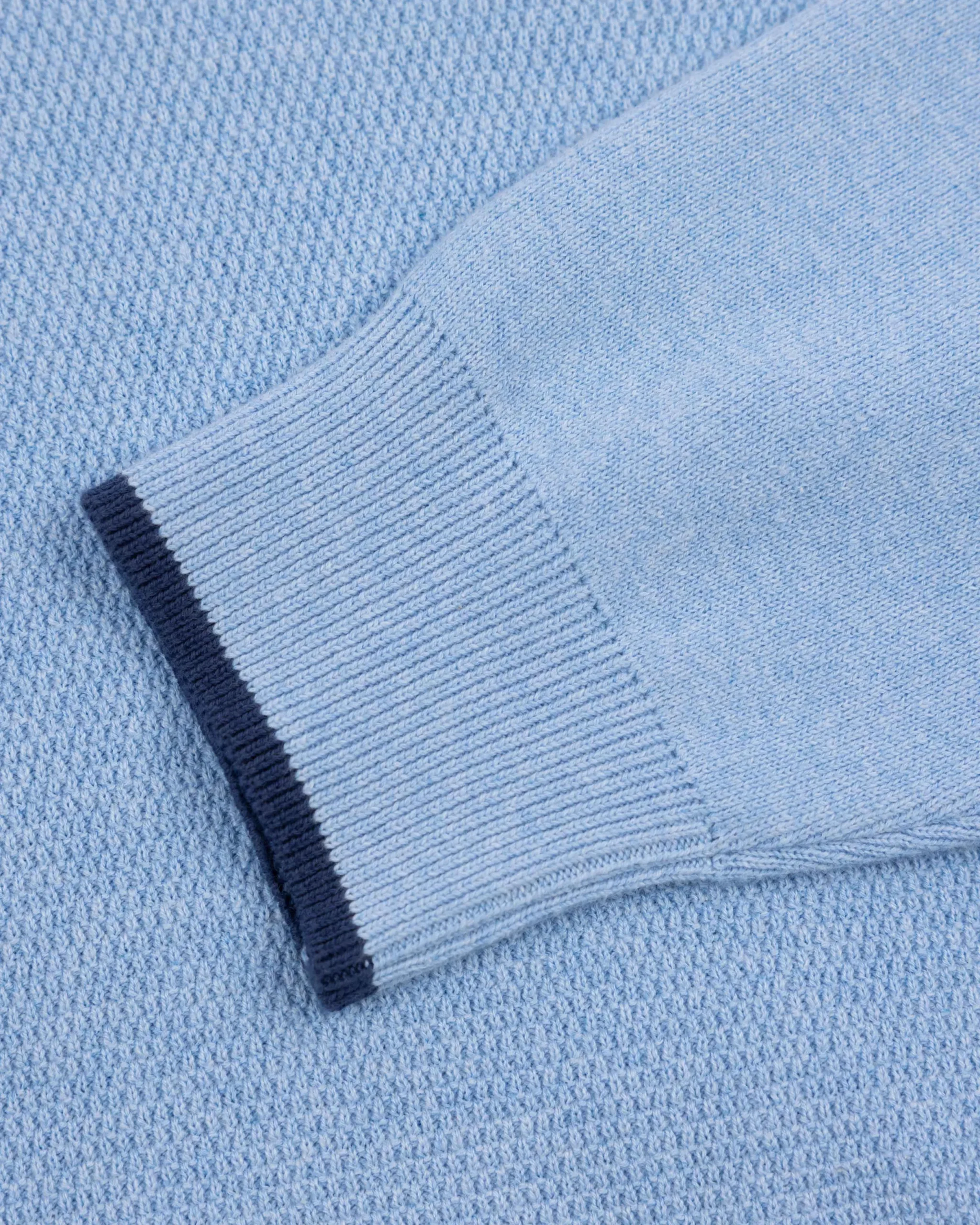 NZA New Zealand Auckland Blauwe effen pullover met ronde hals
