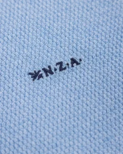 NZA New Zealand Auckland Blauwe effen pullover met ronde hals