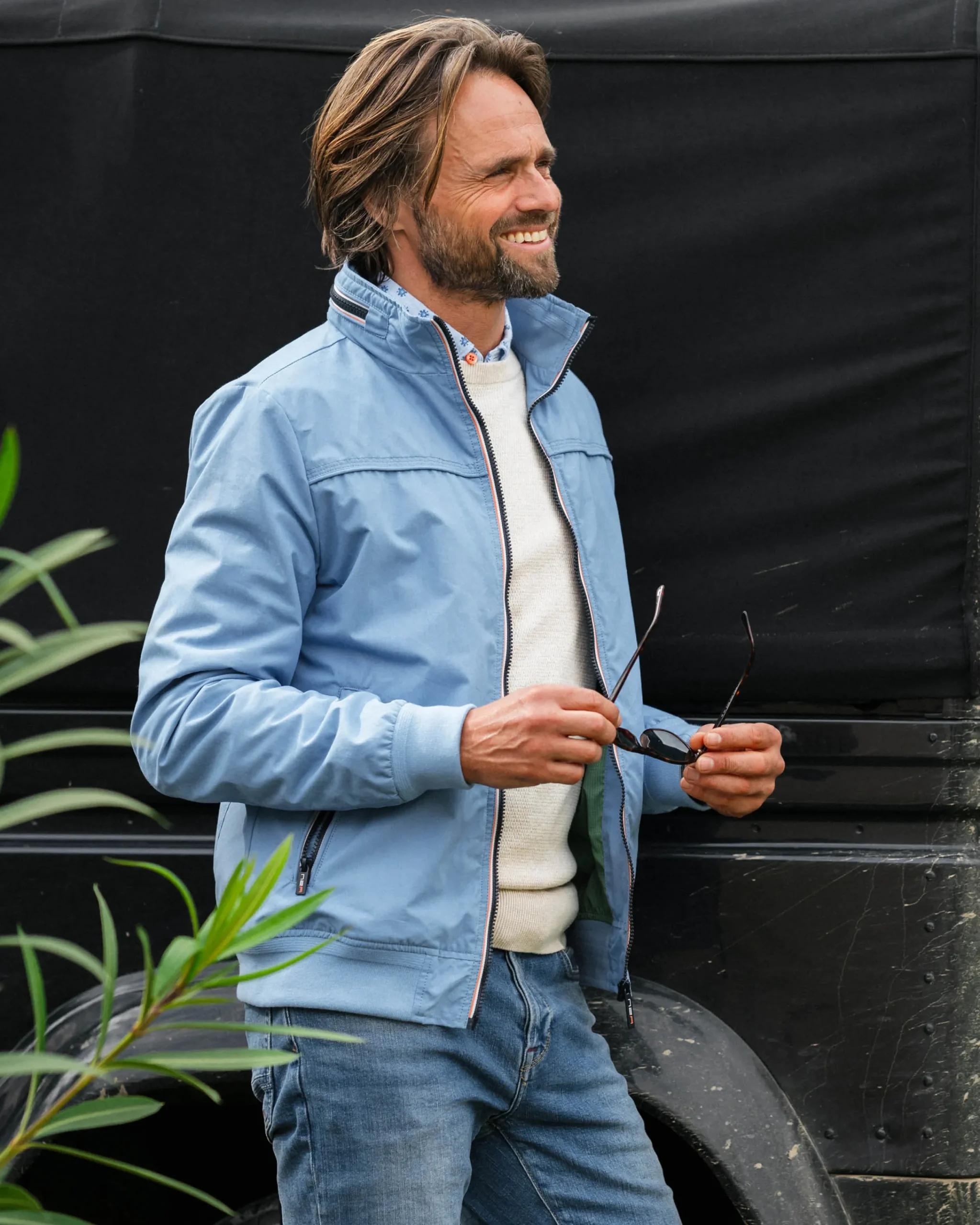 NZA New Zealand Auckland Blauwe katoenen bomber