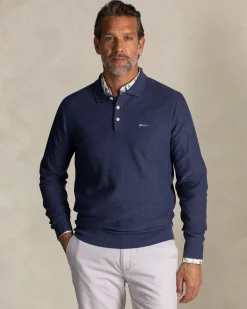 NZA New Zealand Auckland Blauwe katoenen polotrui