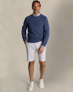 NZA New Zealand Auckland Blauwe katoenen trui met ronde hals