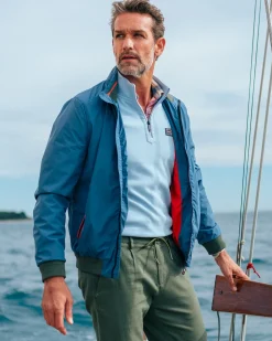 NZA New Zealand Auckland Blauwe nylon bomber