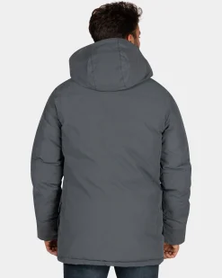 NZA New Zealand Auckland Canvas grijze parka jas -