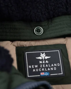NZA New Zealand Auckland Canvas parka jas met capuchon -