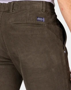 NZA New Zealand Auckland Corduroy donkergroene chino -