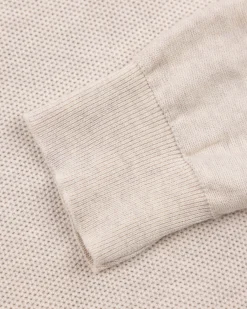 NZA New Zealand Auckland Creme beige basis pullover met halve rits