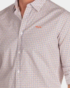 NZA New Zealand Auckland Crème overhemd met stretch -