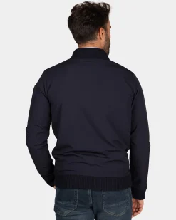 NZA New Zealand Auckland Donkerblauw vest met wit en blauw motief -