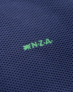 NZA New Zealand Auckland Donkerblauwe basis pullover met halve rits