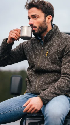 NZA New Zealand Auckland Donkerbruin fleece vest -