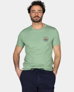 NZA New Zealand Auckland Donkergroen t-shirt van katoen