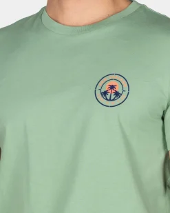 NZA New Zealand Auckland Donkergroen t-shirt van katoen