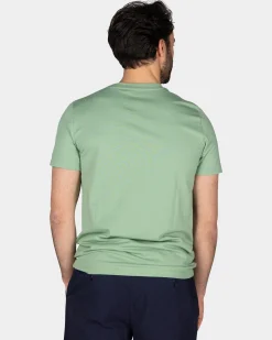 NZA New Zealand Auckland Donkergroen t-shirt van katoen