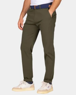 NZA New Zealand Auckland Donkergroene chino met stretch -
