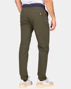NZA New Zealand Auckland Donkergroene chino met stretch -