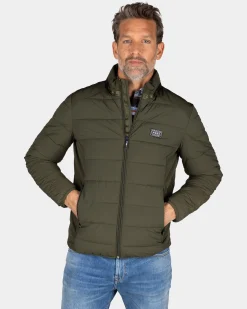 NZA New Zealand Auckland Donkergroene gewatteerde jas -