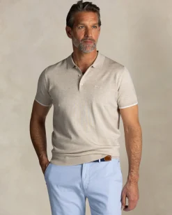 NZA New Zealand Auckland Ecru gebreide polo