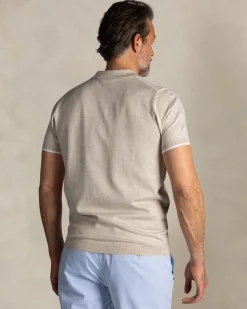 NZA New Zealand Auckland Ecru gebreide polo