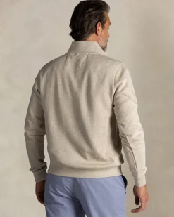 NZA New Zealand Auckland Ecru half zip katoenen trui