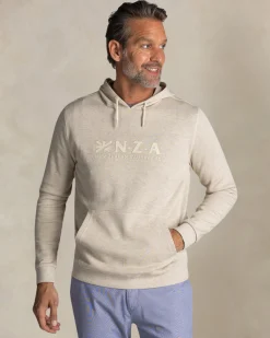 NZA New Zealand Auckland Ecru katoenen hoodie