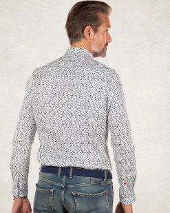 NZA New Zealand Auckland Ecru katoenen overhemd -