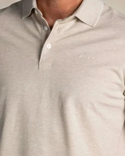 NZA New Zealand Auckland Ecru katoenen stretch polo