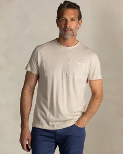 NZA New Zealand Auckland Ecru T-shirt met borstzakje