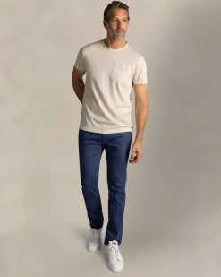 NZA New Zealand Auckland Ecru T-shirt met borstzakje