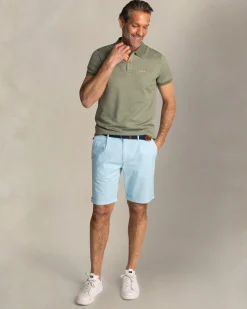 NZA New Zealand Auckland Effen groene polo met oranje details