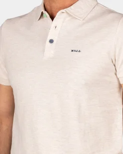NZA New Zealand Auckland Effen katoenen beige polo